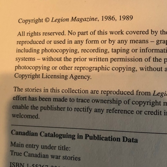 True Canadian War Stories from Legion Magazine. -used - Picture 7 of 7